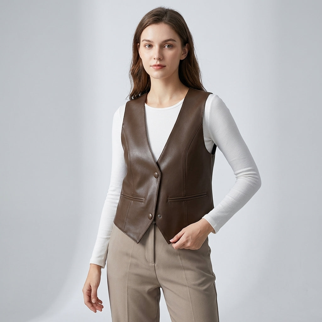 Cavira | Gilet in pelle da donna