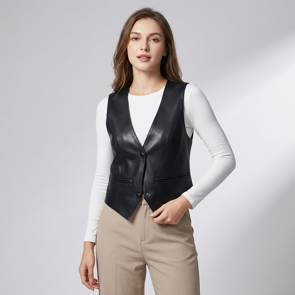 Cavira | Gilet in pelle da donna