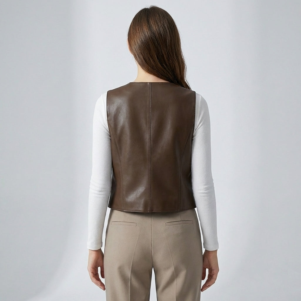 Cavira | Gilet in pelle da donna