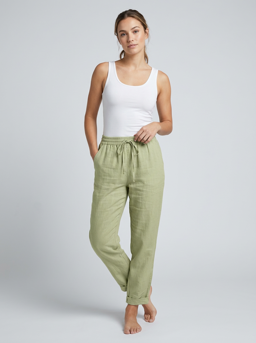 Alviera | Pantaloni estivi in lino da donna
