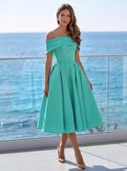 Élodie | Off-Shoulder Midi Kjole