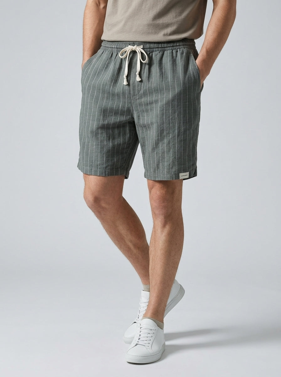 Solviero | Shorts in lino da uomo