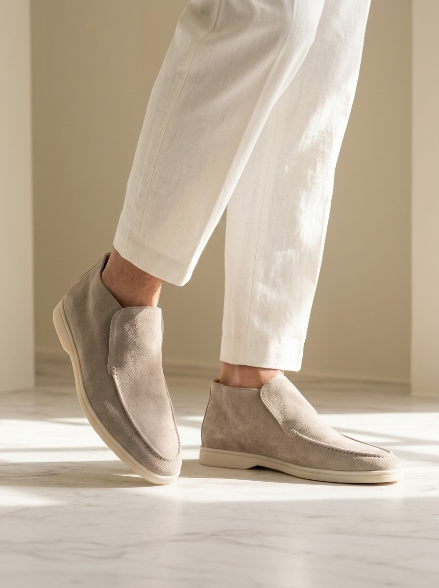 Alvaro | Mocassini classici in suede con design minimalista