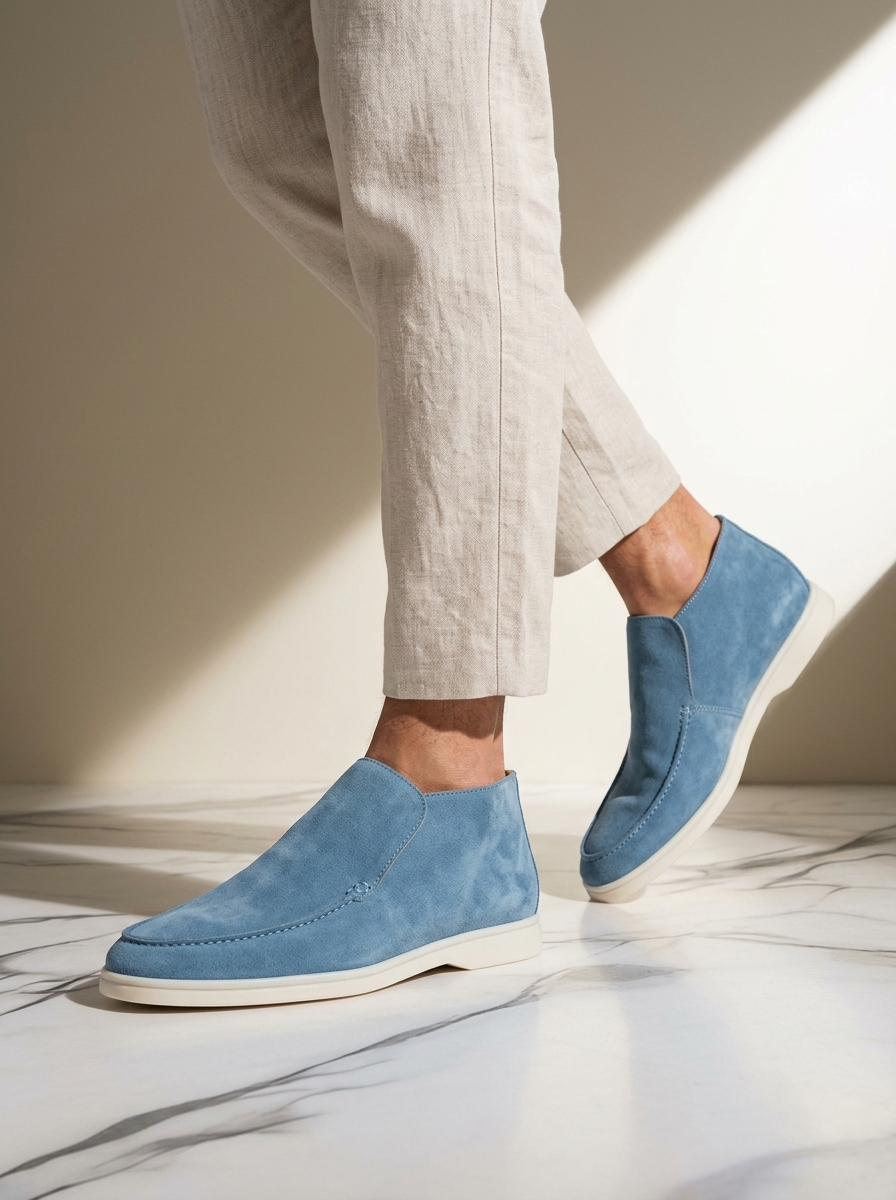 Alvaro | Mocassini classici in suede con design minimalista