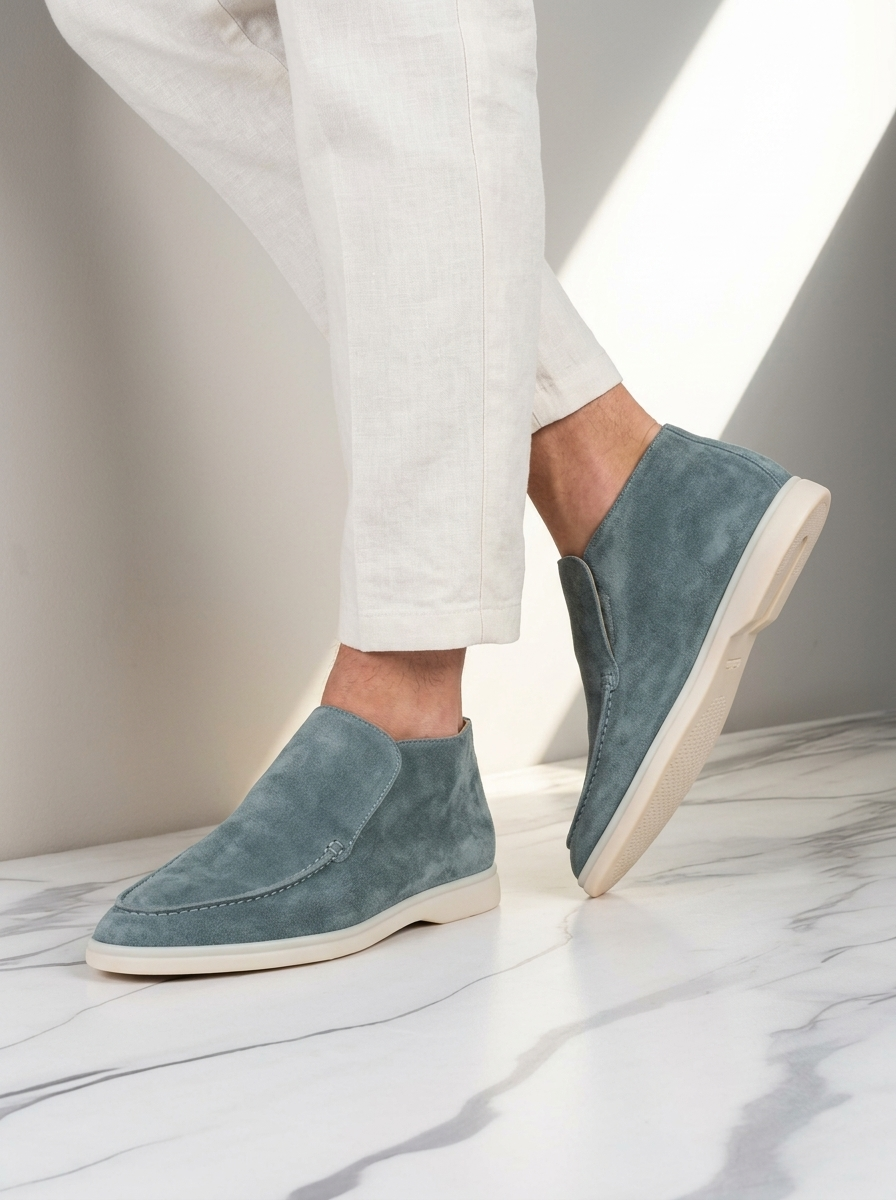 Alvaro | Mocassini classici in suede con design minimalista