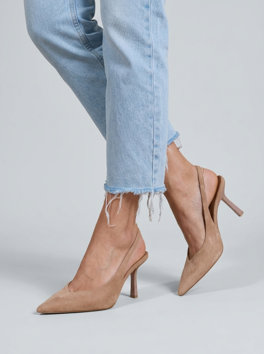 Valenza | Eleganti tacchi slingback con punta affusolata