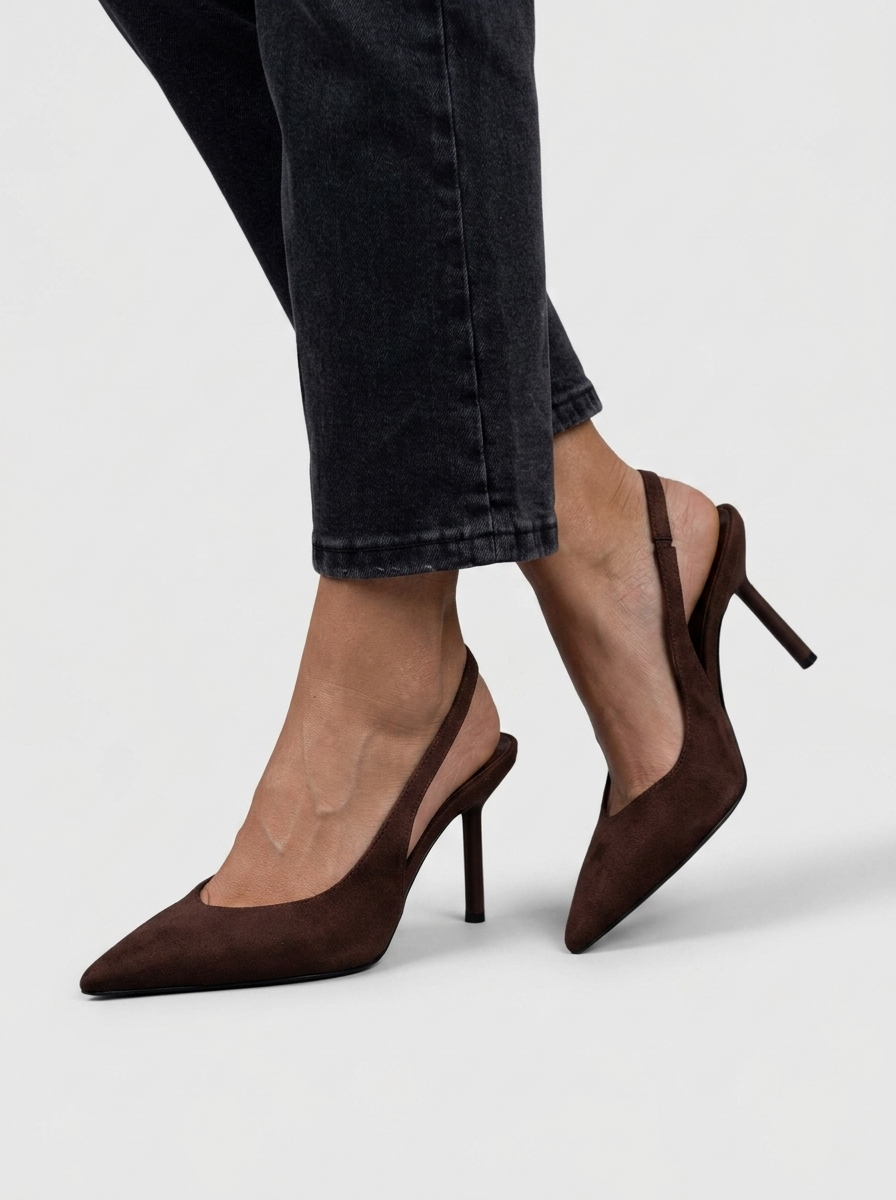 Valenza | Eleganti tacchi slingback con punta affusolata