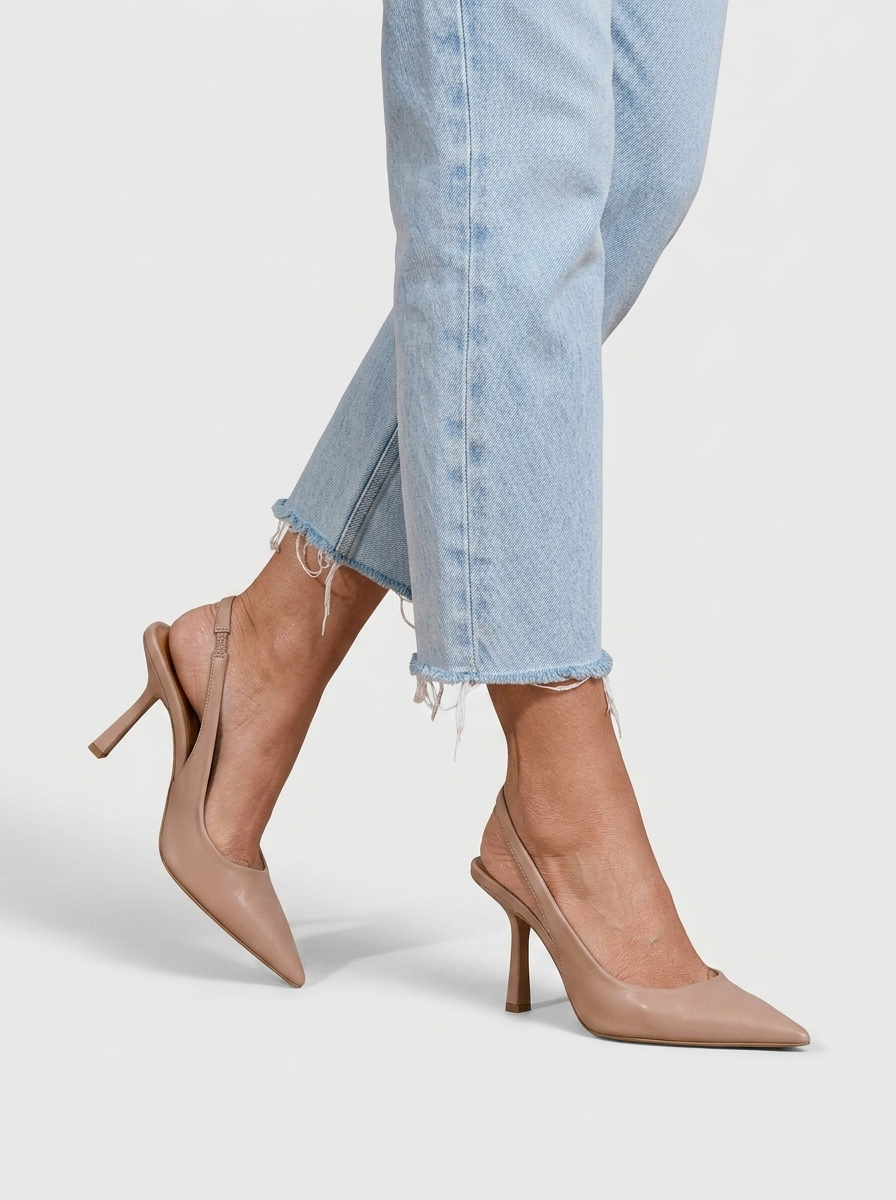 Valenza | Eleganti tacchi slingback con punta affusolata