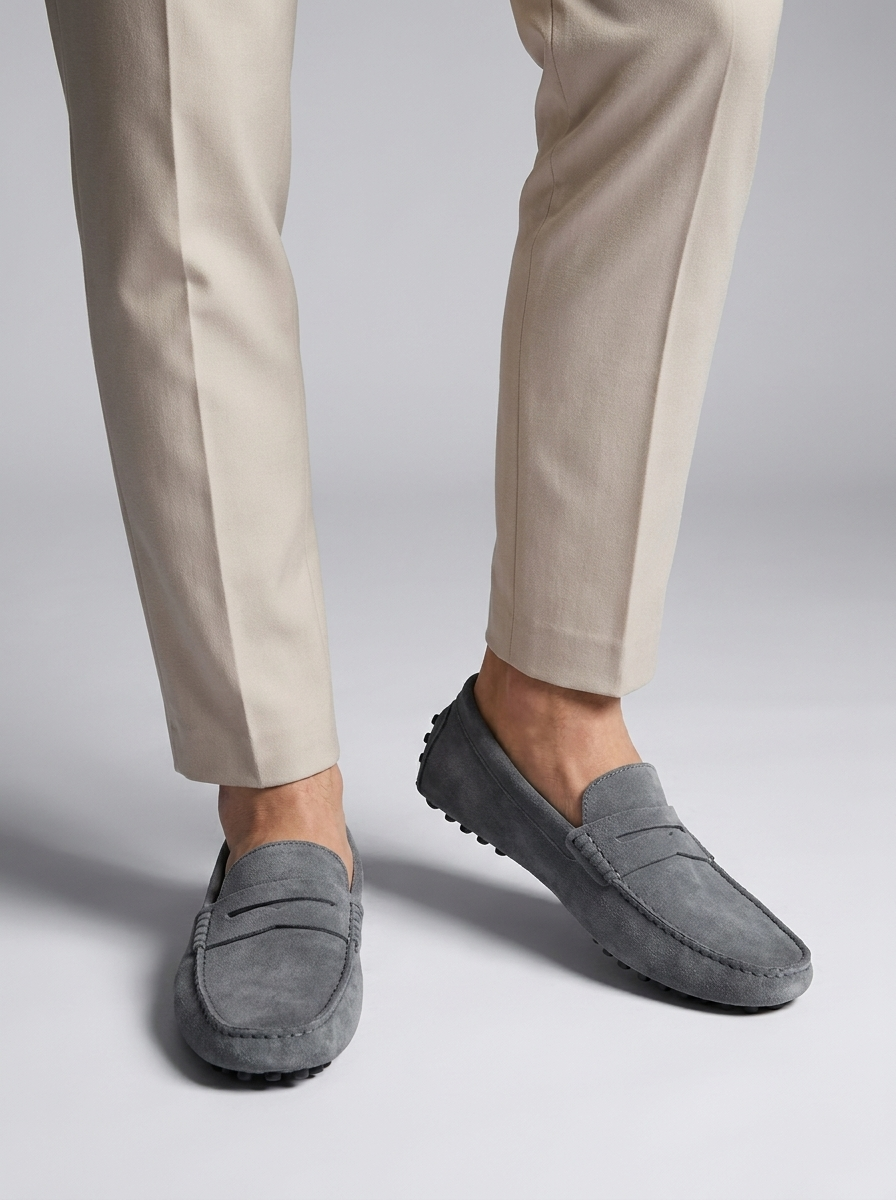 Lazaro | Mocassini in Camoscio Uomo