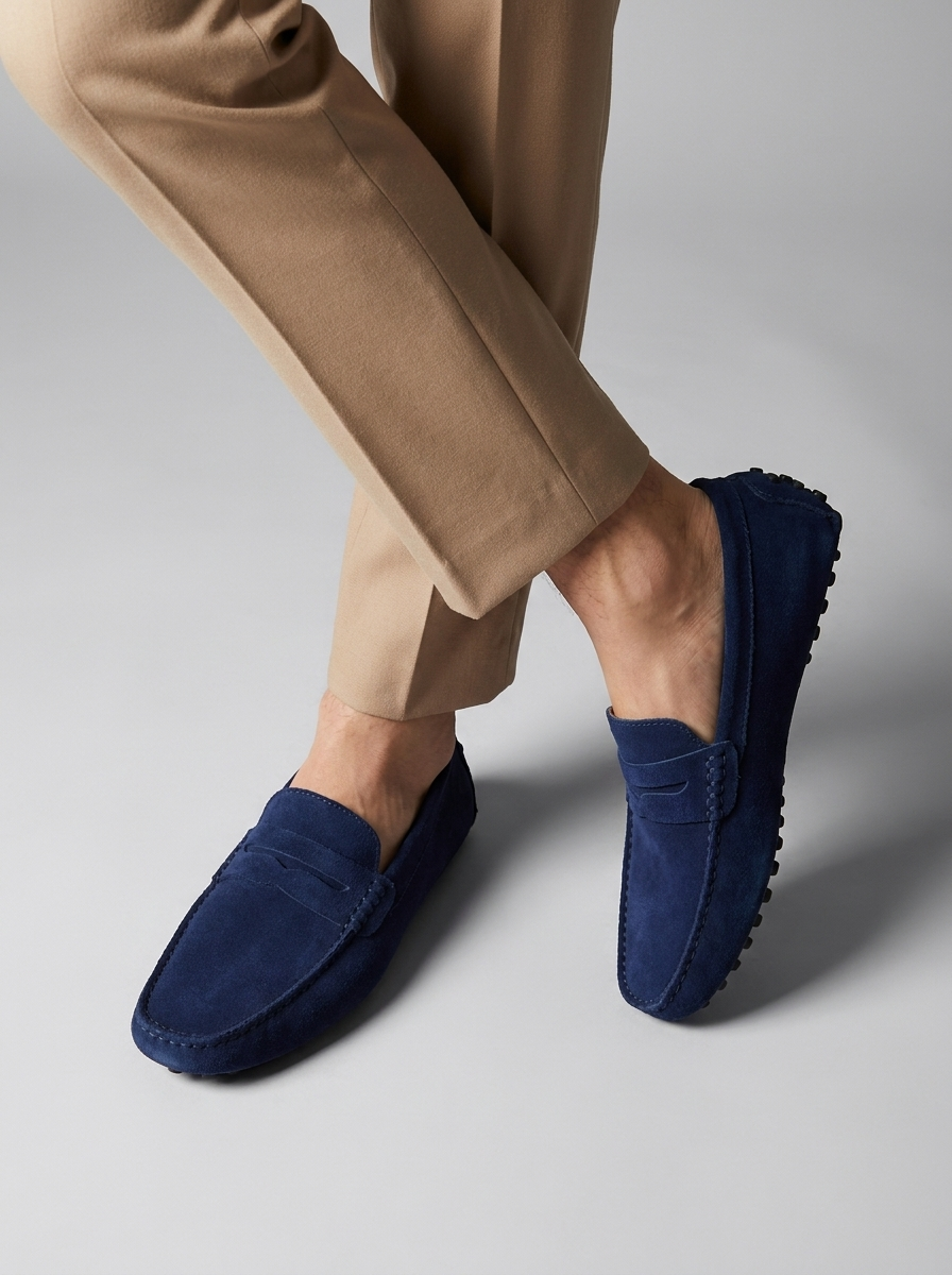 Lazaro | Mocassini in Camoscio Uomo