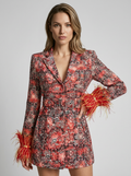 Seraphine | Abito Blazer con Dettagli a Piuma e Taglio Elegante