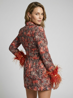 Seraphine | Abito Blazer con Dettagli a Piuma e Taglio Elegante