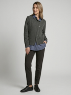Amalie | Asymmetrisk Cardigan Med Knapper