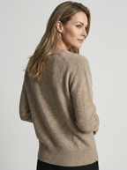 Amalie | Asymmetrisk Cardigan Med Knapper
