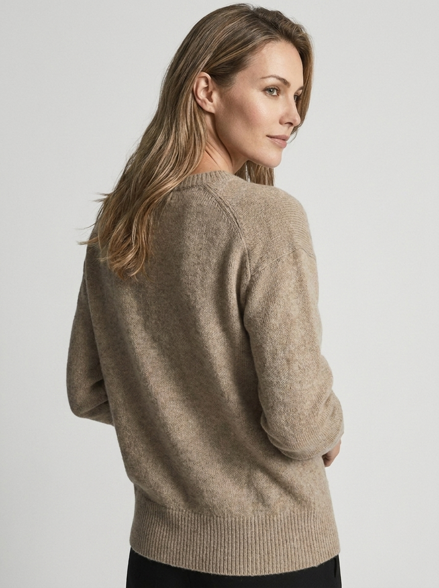 Amalie | Asymmetrisk Cardigan Med Knapper