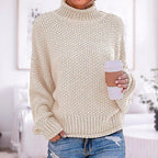 Freya™ | Damer Oversize Striktrøje med Minimalistisk Design og Behagelig Pasform