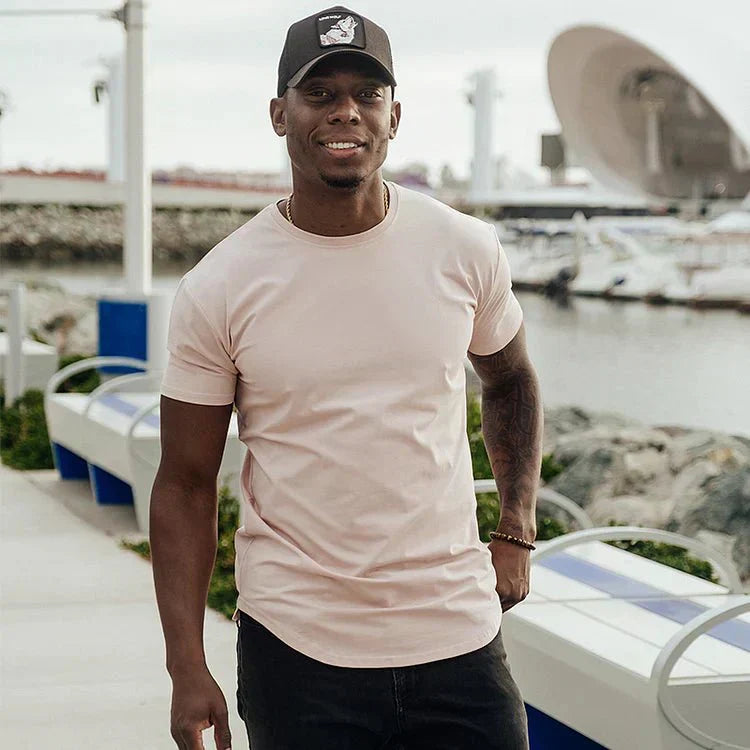 Madeo | T-shirt atletica da uomo con taglio drop e vestibilità senza cuciture