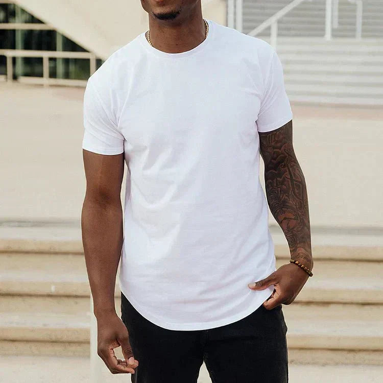 Madeo | T-shirt atletica da uomo con taglio drop e vestibilità senza cuciture