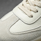 Leandro | Herre lædersneakers med snørebånd og retrolook