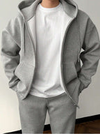 Leon | Men's fleece tracksuit with hoodie and trousers