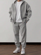 Leon | Men's fleece tracksuit with hoodie and trousers