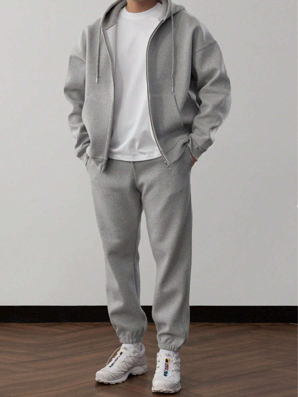 Leon | Men's fleece tracksuit with hoodie and trousers