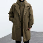Lorenzo | Herre Lang trenchcoat med hætte