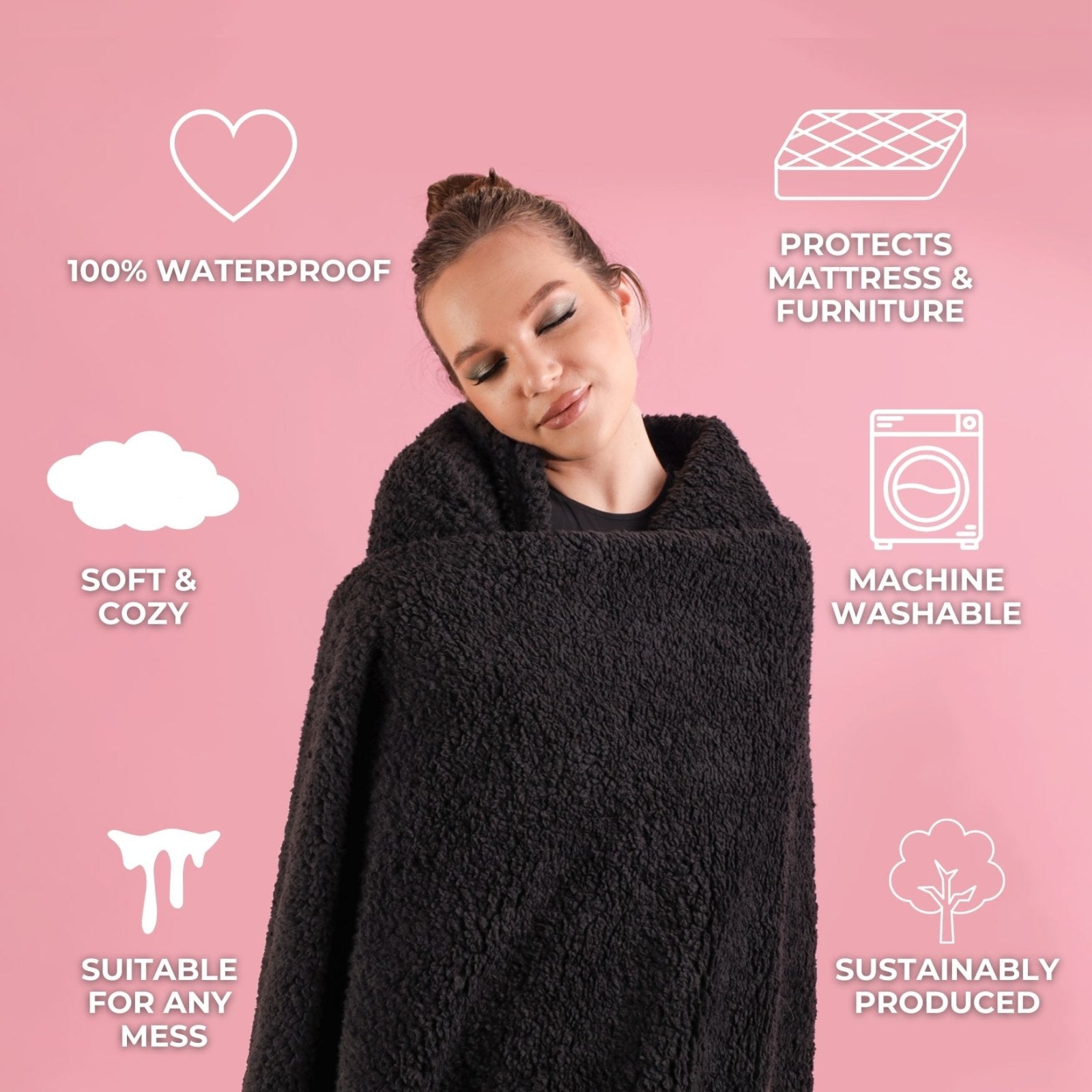 CuddleBlanket | 100% Vandtæt og Blød Plaid til Intime Øjeblikke
