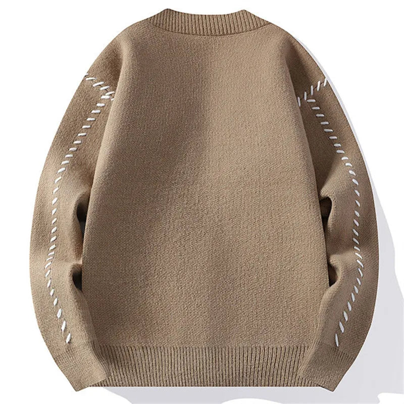 Lucian | Herre cardigan i bomuldsblanding med V-hals