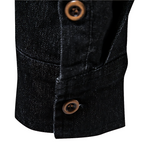 Rafael | Denimskjorte til Herrer | Slim Fit i Westernstil i Sort eller Blå