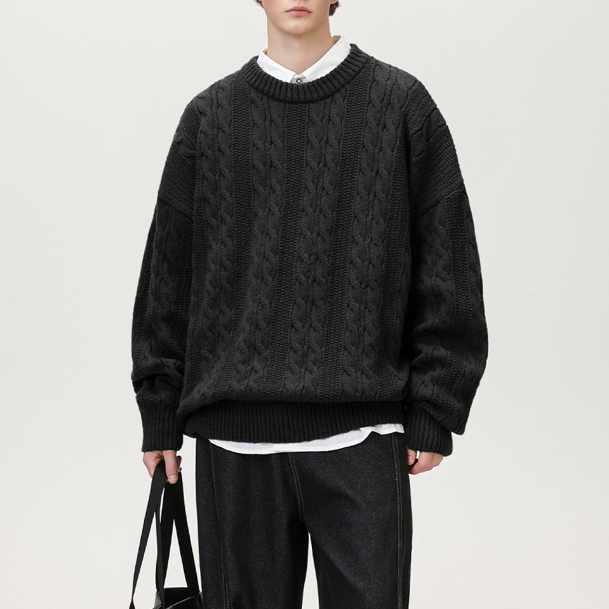 Matteo | Cable-knit men's sweater with an oversized fit