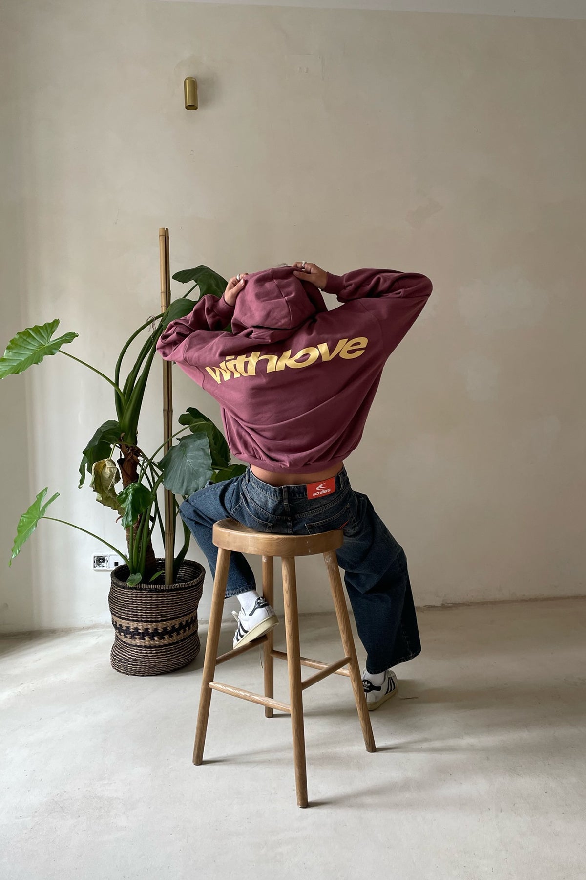 Meline | Dame oversized hoodie i bomuldsblanding