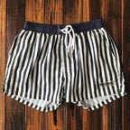 Santino | Bañadores a Rayas para Hombre en Blanco y Negro