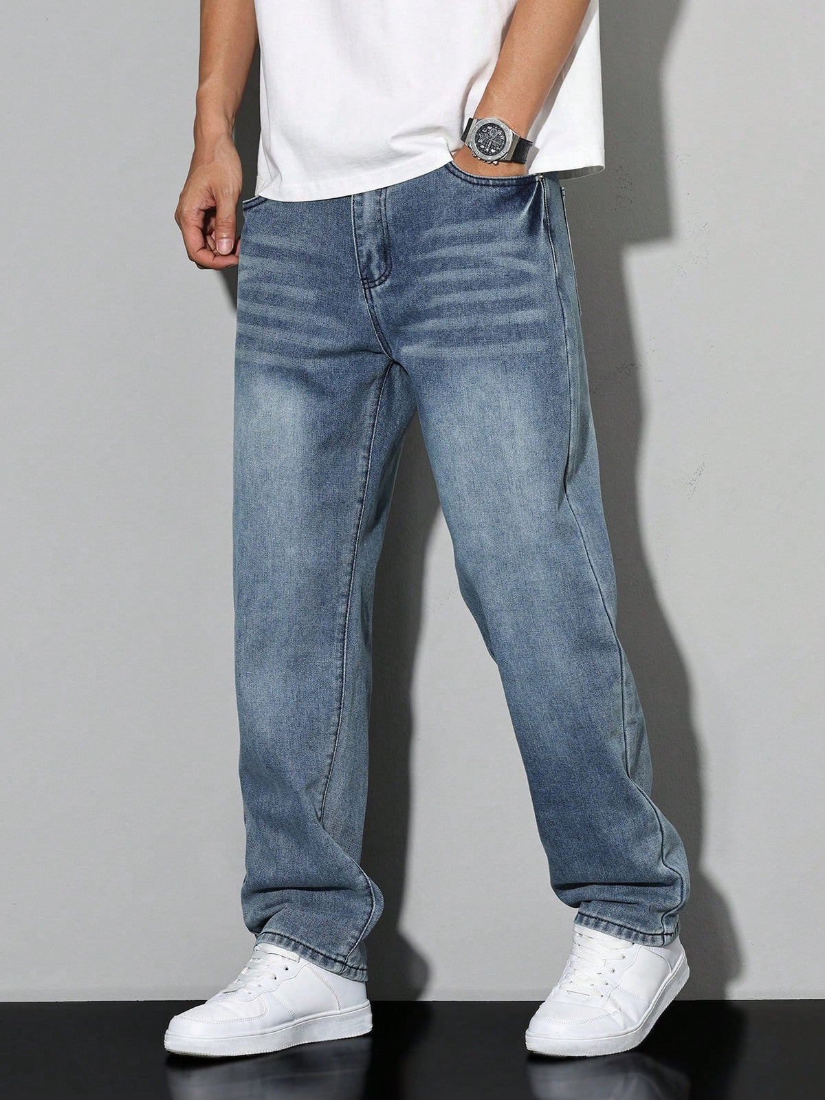 Milo | Herre jeans med løs pasform og lige ben