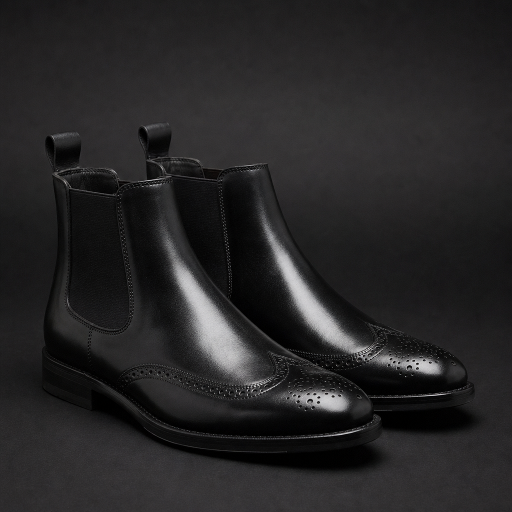 Oscar | Men's Faux Leather Chelsea Boots