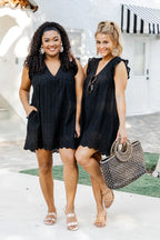 Serafina | Broderi Sommerkjole med Indsyet Shorts