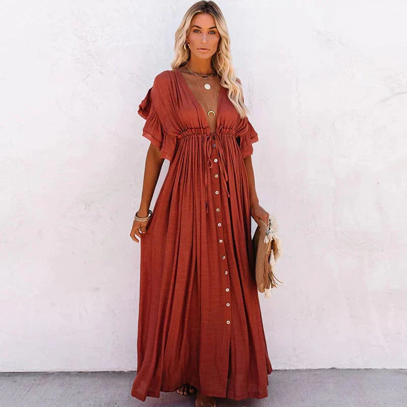Yelina | Boho Maxi Kjole