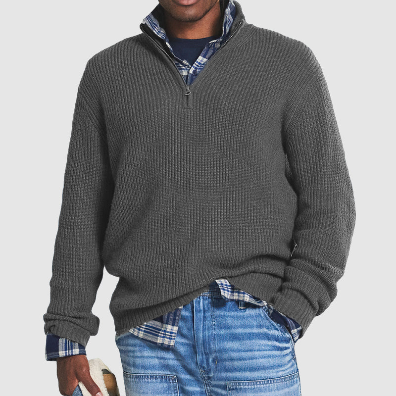 Louis | Half Zip Wool Sweater