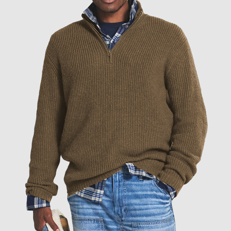 Louis | Half Zip Wool Sweater