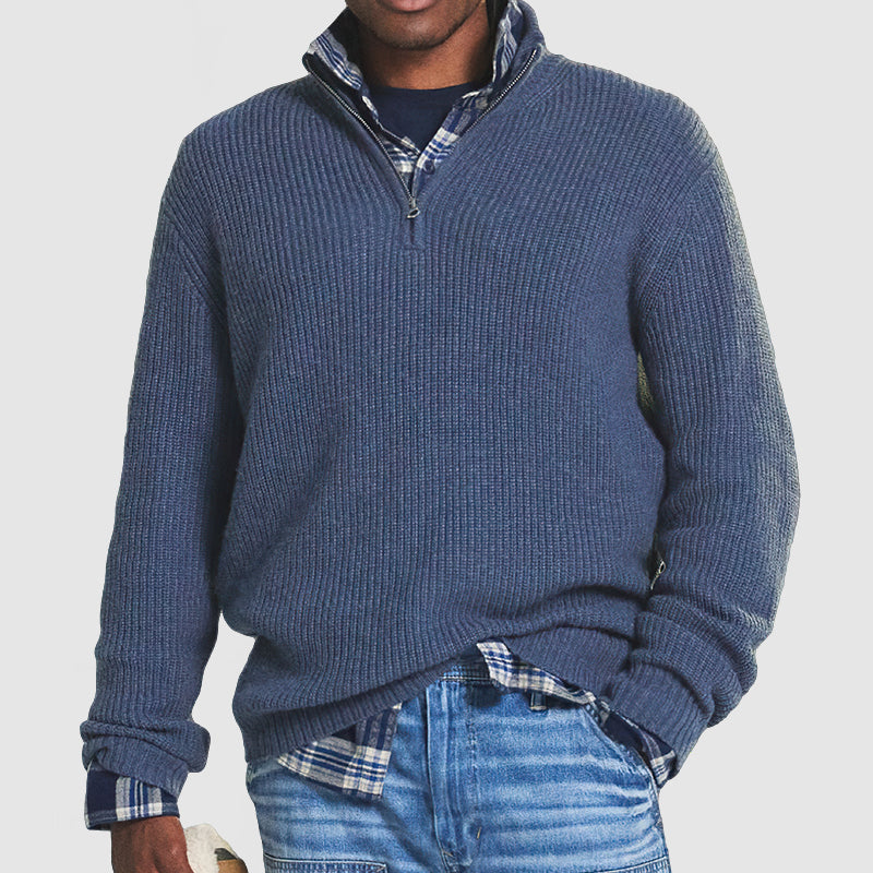 Louis | Half Zip Wool Sweater