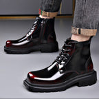 Valerio | Men's ankle boots with laces and chunky soles