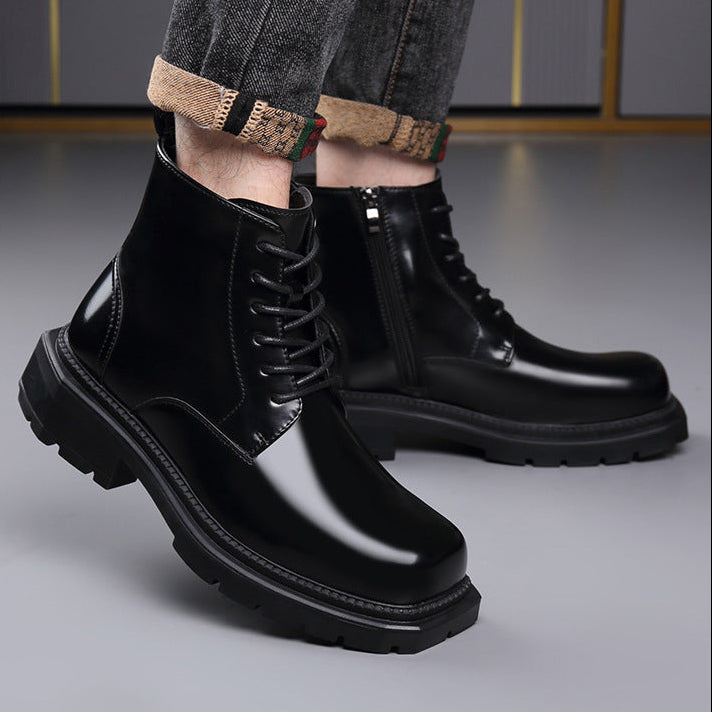 Valerio | Men's ankle boots with laces and chunky soles