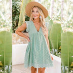 Serafina | Broderi Sommerkjole med Indsyet Shorts