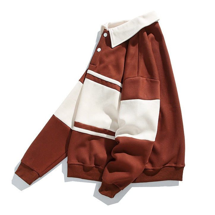 Viggo | Men's Striped Polo Sweatshirt