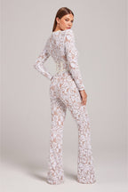 Noiré | Paillet Jumpsuit Med Blonde Og Flare Bukser
